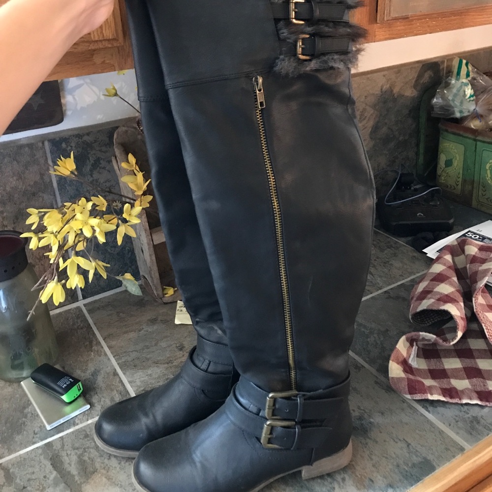 JustFab Over The Knee Booties